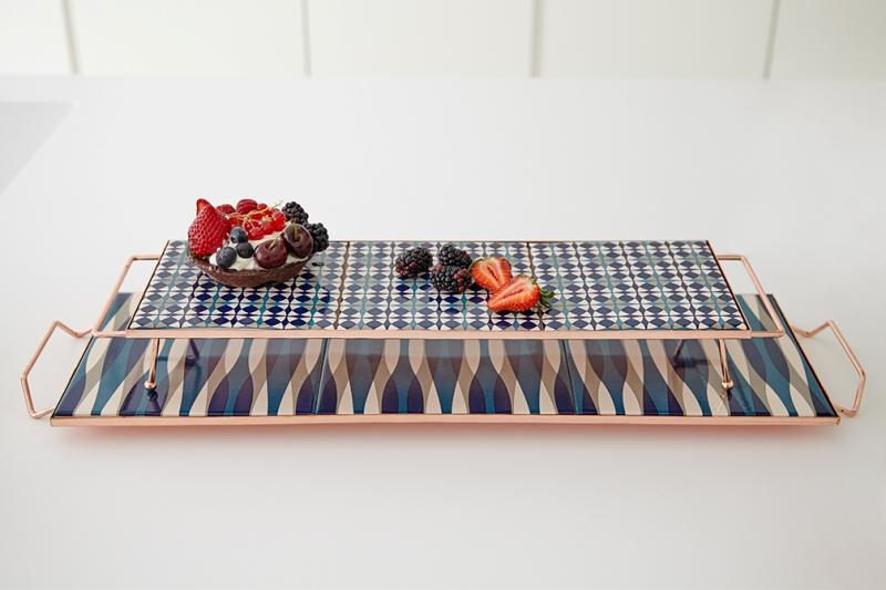 Mix&Match Rectangular Tray 45x15 Blue Tray Gan 