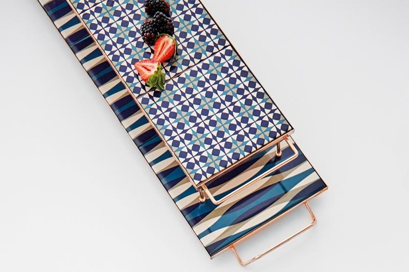 Mix&Match Rectangular Tray 45x15 Blue Tray Gan 