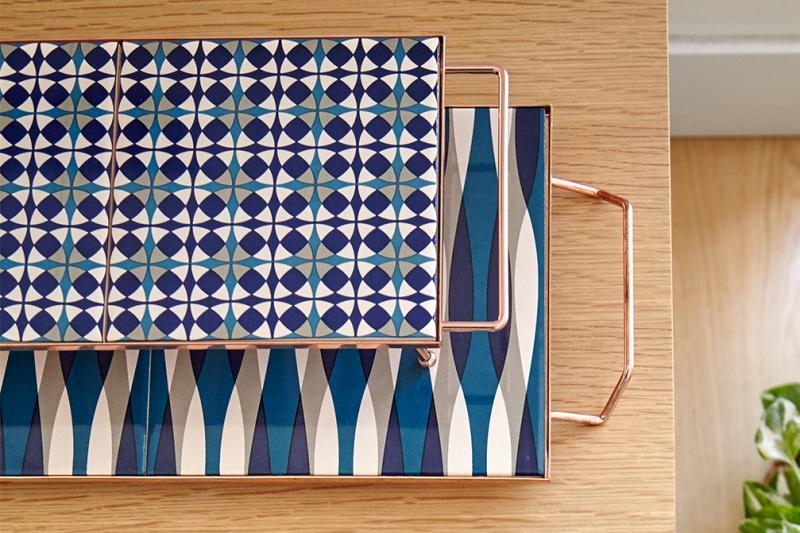 Mix&Match Rectangular Tray 45x15 Blue Tray Gan 