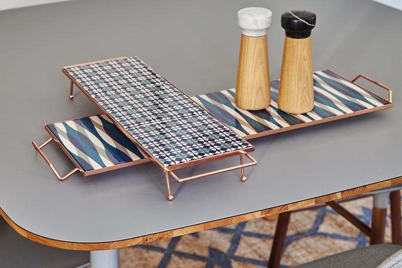 Mix&Match Rectangular Tray 45x15 Blue Tray Gan 