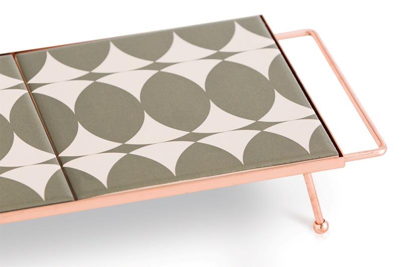 Gan Mix&Match Rectangular Tray 45x15 Grey Tray Gan 