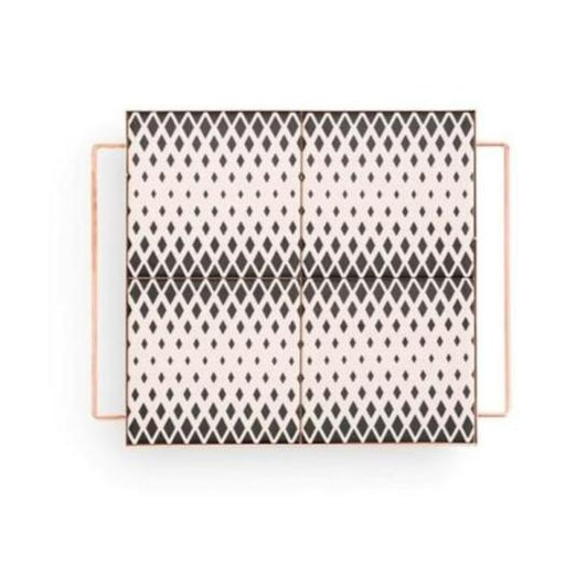 Mix&Match Square Tray 30x30 Black&White Tray Gan 