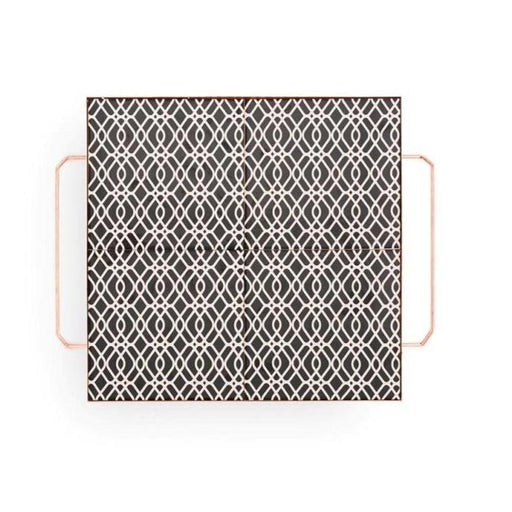 Gan Mix&Match Square Tray 40x40 Black&White Tray Gan 
