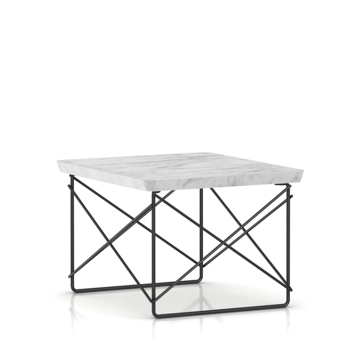 Eames Wire Base Low Table Outdoor Outdoors herman miller Georgia Grey Marble Top Graphite Satin Base 