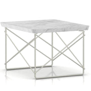 Eames Wire Base Low Table Outdoor Outdoors herman miller Georgia Grey Marble Top White Base 