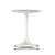 Nelson Pedestal Table Outdoor Outdoors herman miller 21 1/2" high x 17" diameter White Base Georgia Grey Marble Top