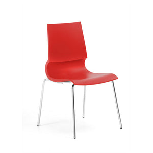 Gigi Armless Chair Chairs Knoll Red No Tablet Arms 
