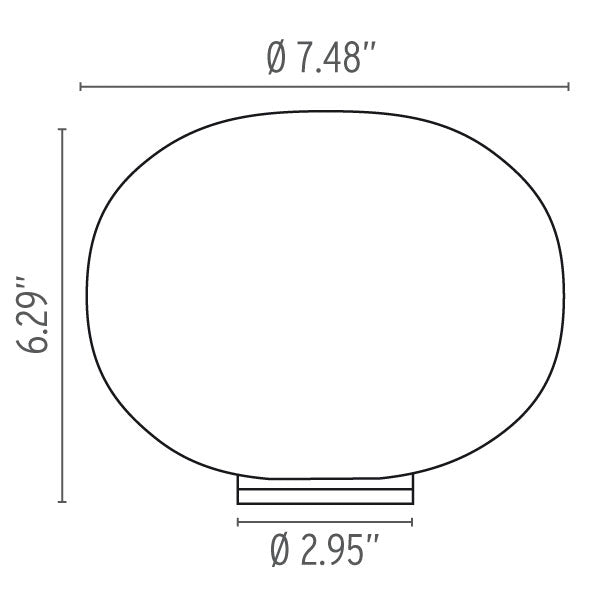 Glo-Ball Basic Zero Table Lamp Table Lamps Flos 