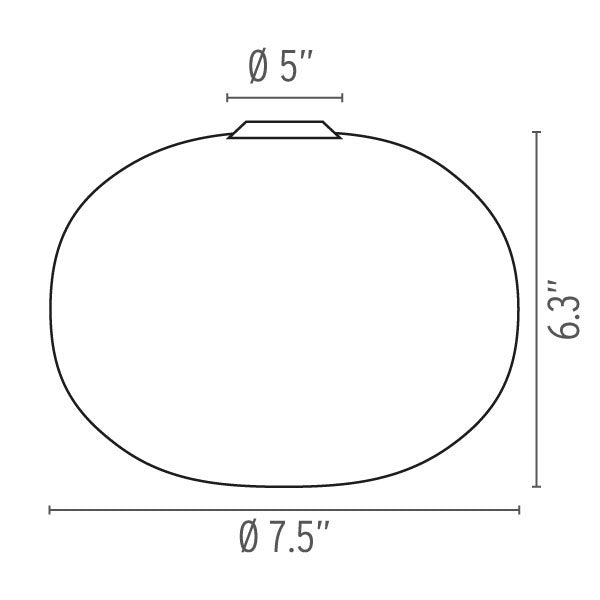 Glo-Ball Celing / Wall Zero Light wall / ceiling lamps Flos 