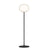 Glo-Ball Floor Lamp Floor Lamps Flos Small F1 Matte Black 