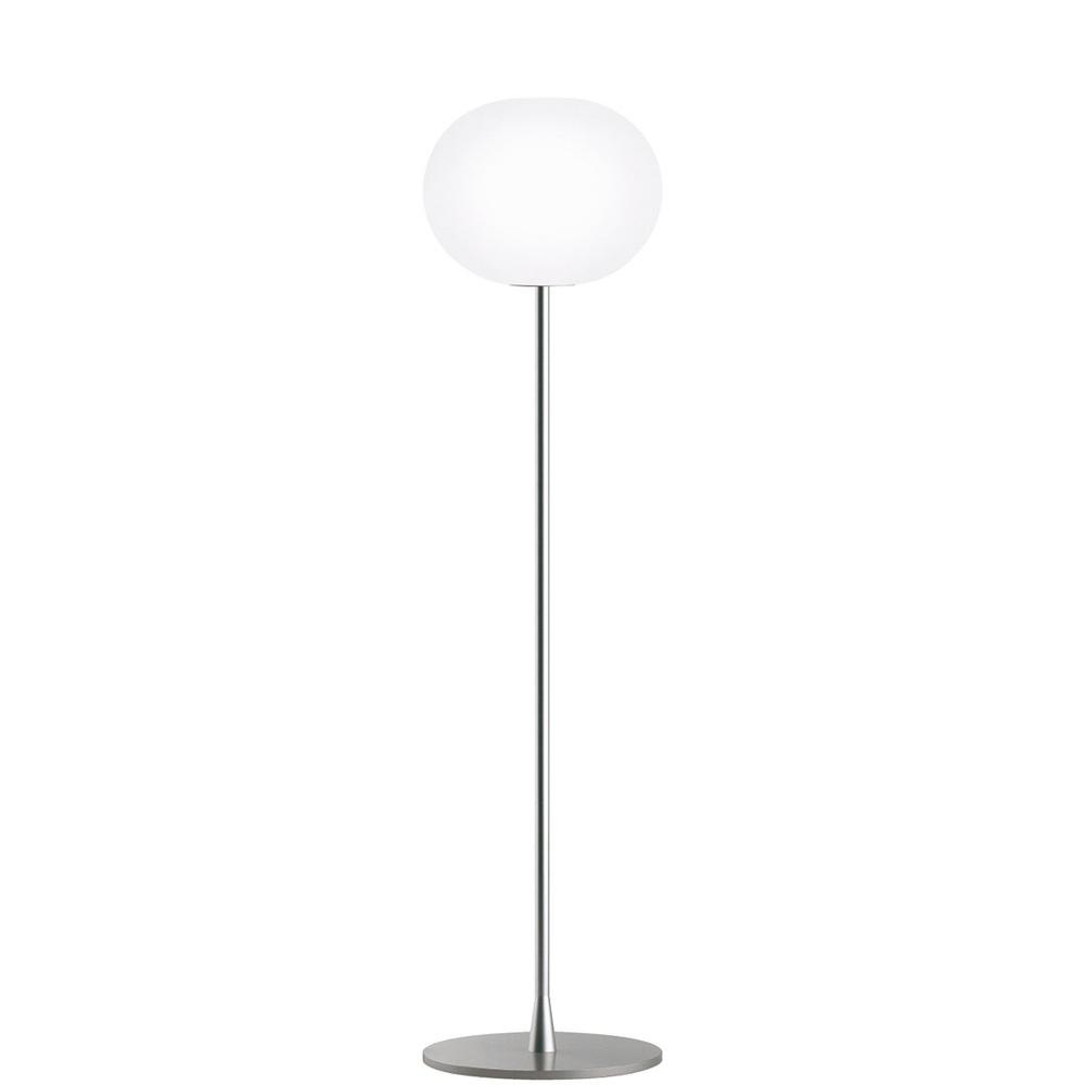 Glo-Ball Floor Lamp Floor Lamps Flos Small F1 Silver 