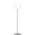 Glo-Ball Floor Lamp Floor Lamps Flos Small F1 Silver 