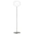 Glo-Ball Floor Lamp Floor Lamps Flos Large F3 Silver 