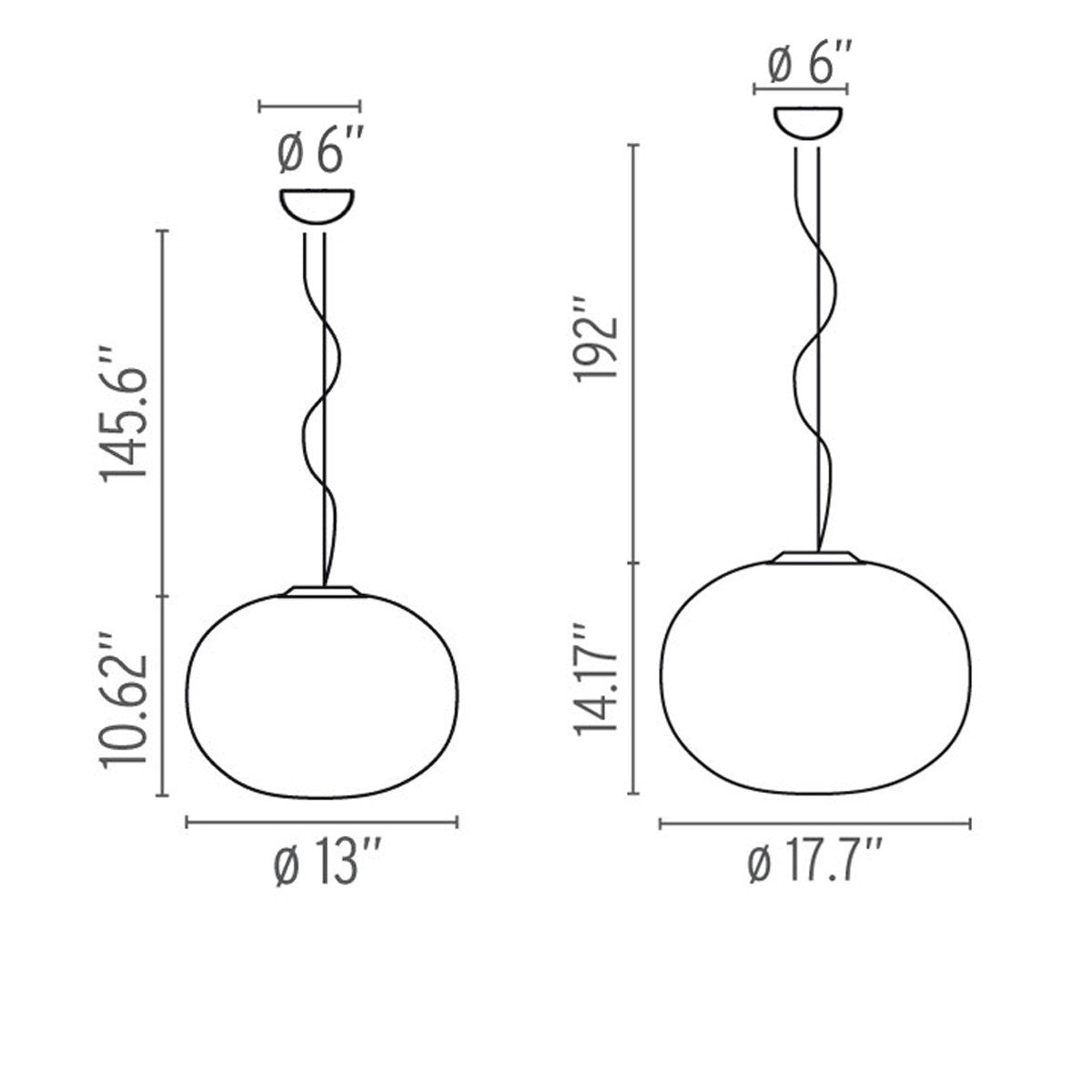 Glo-Ball Suspension Lamp hanging lamps Flos 