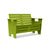 Go Love Seat Sofas Loll Designs Leaf Green 