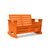 Go Loveseat Rocker Sofas Loll Designs Sunset Orange 