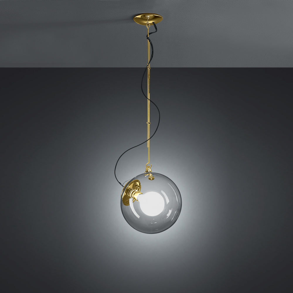 Miconos Suspension Lamp wall / ceiling lamps Artemide Gold Dimmable 2-Wire 