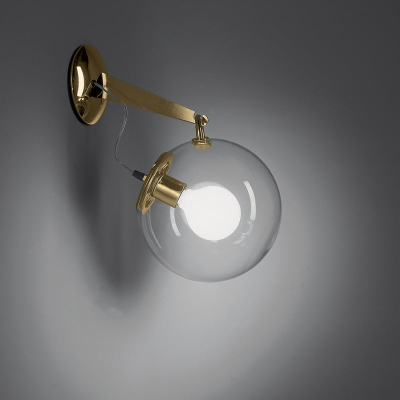 Miconos Wall Lamp by Artemide wall / ceiling lamps Artemide Gold Dimmable 2-Wire 