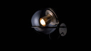 The Globe Wall Sconce Wall Lights Oluce Satin Gold with Bronze 