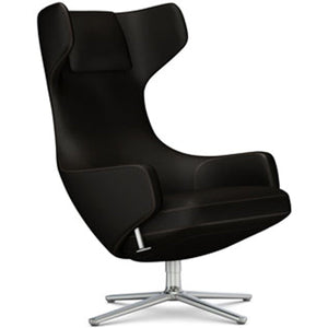 Grand Repos Lounge Chair lounge chair Vitra Polished 18.1-Inch Cosy Contrast - Velvet Brown - 04