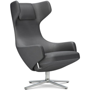 Grand Repos Lounge Chair lounge chair Vitra Polished 18.1-Inch Cosy Contrast - Classic Grey - 10