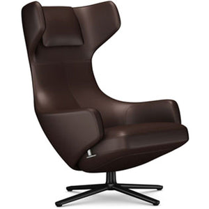 Grand Repos Lounge Chair lounge chair Vitra Basic Dark 16.1-Inch Leather Contrast - Marron - 69 +$730.00