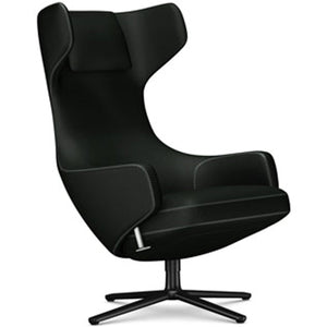 Grand Repos Lounge Chair lounge chair Vitra Basic Dark 18.1-Inch Cosy Contrast - Merino Black - 11