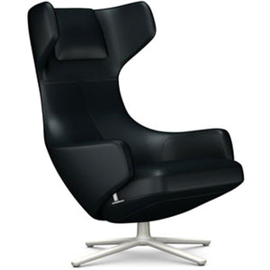 Grand Repos Lounge Chair lounge chair Vitra Soft Light 16.1-Inch Leather Contrast - Nero - 66 +$730.00