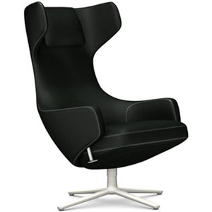 Grand Repos Lounge Chair lounge chair Vitra Soft Light 18.1-Inch Cosy Contrast - Merino Black - 11