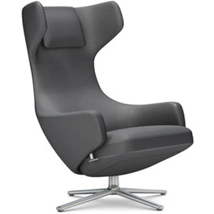 Grand Repos Lounge Chair lounge chair Vitra Polished 16.1-Inch Cosy Contrast - Classic Grey - 10