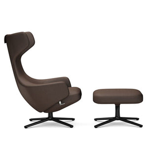 Grand Repos Lounge Chair & Ottoman lounge chair Vitra 16.1-Inch Basic Dark Cosy Contrast - Nutmeg - 03