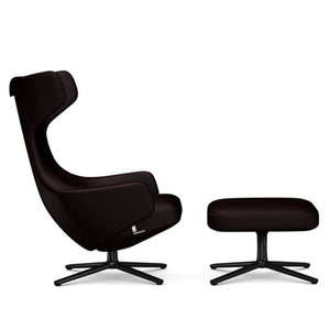 Grand Repos Lounge Chair & Ottoman lounge chair Vitra 16.1-Inch Basic Dark Cosy Contrast - Dark Aubergine - 06