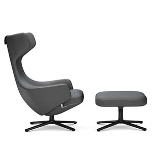 Grand Repos Lounge Chair & Ottoman lounge chair Vitra 16.1-Inch Basic Dark Cosy Contrast - Classic Grey - 10