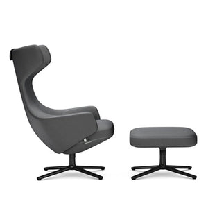Grand Repos Lounge Chair & Ottoman lounge chair Vitra 18.1-Inch Basic Dark Cosy Contrast - Classic Grey - 10