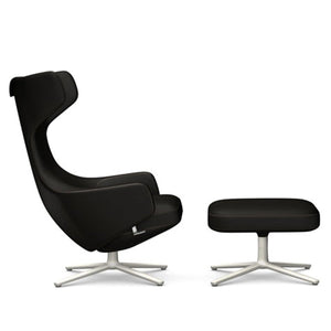 Grand Repos Lounge Chair & Ottoman lounge chair Vitra 16.1-Inch Soft Light Cosy Contrast - Dark Aubergine - 06