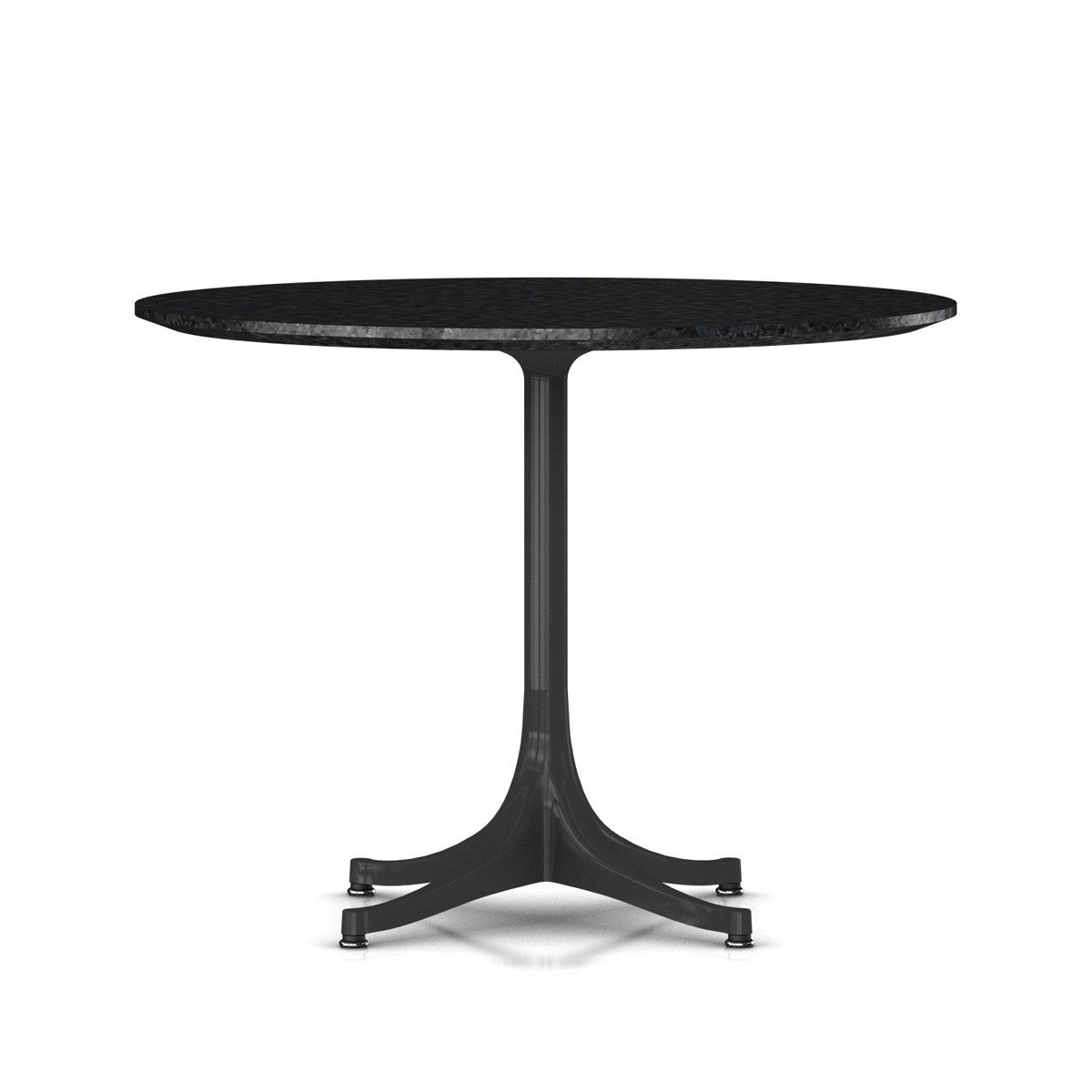 Nelson Pedestal Table Outdoor Outdoors herman miller 21 1/2" high x 28 1/2" diameter - Add $1230.00 Graphite Satin Base Quebec Graphite Granite Top - Add $450.00