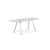 Grasshopper Dining Table - Rectangular Dining Tables Knoll 79" Wide Polished Chrome Arabescato marble - Satin finish