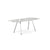 Grasshopper Dining Table - Rectangular Dining Tables Knoll 79" Wide Polished Chrome Arabescato marble - Shiny finish