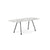 Grasshopper Dining Table - Rectangular Dining Tables Knoll 79" Wide Black Arabescato marble - Satin finish