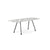 Grasshopper Dining Table - Rectangular Dining Tables Knoll 79" Wide Black Arabescato marble - Shiny finish