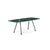 Grasshopper Dining Table - Rectangular Dining Tables Knoll 79" Wide Black Verde Alpi marble - Shiny finish