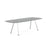 Grasshopper Dining Table - Rectangular Dining Tables Knoll 94-1/2" Wide Polished Chrome Sanded Glass