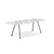 Grasshopper Dining Table - Rectangular Dining Tables Knoll 94-1/2" Wide Black Arabescato marble - Satin finish