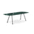 Grasshopper Dining Table - Rectangular Dining Tables Knoll 94-1/2" Wide Black Verde Alpi marble - Shiny finish