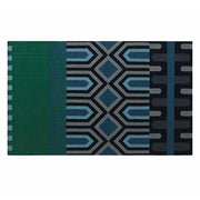 Ndebele Rug Rug Gan Green 6’7" x 9’10" 
