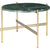 TS Round Coffee Table - Marble Top Tables Gubi Brass Green Guatemala Marble Small: Dia 21.7"