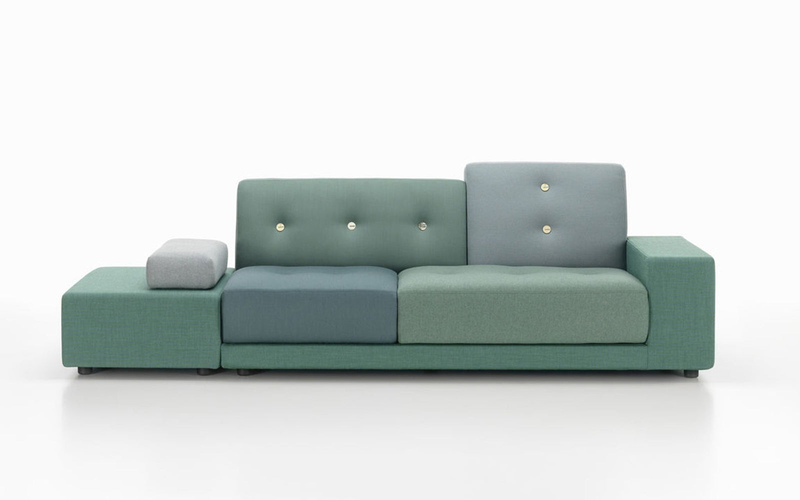 Polder Sofa Sofa Vitra armrest right / sitting left green 