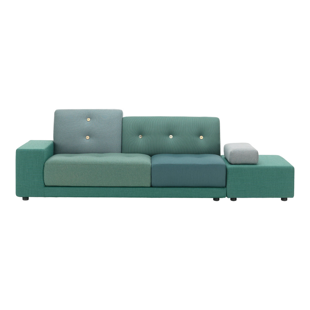 Polder Sofa Sofa Vitra armrest left / sitting right green 