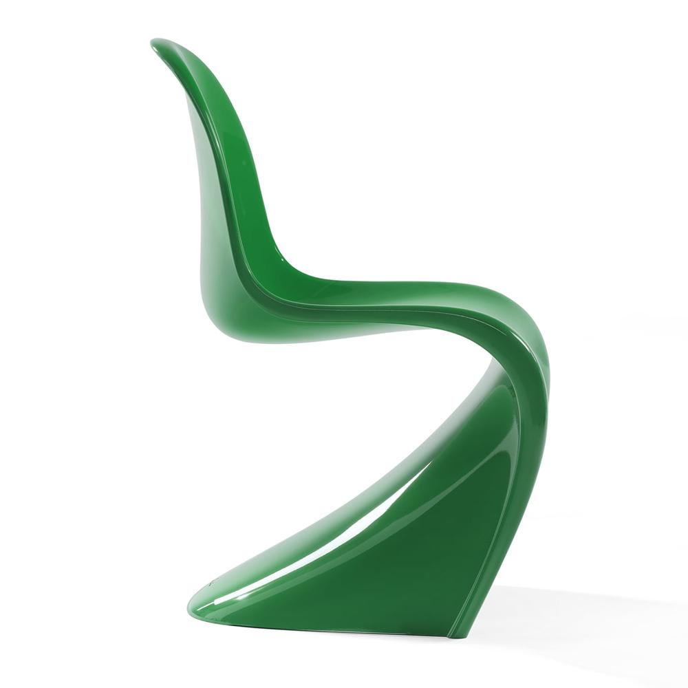 Classic Panton Chair Side/Dining Vitra Green 