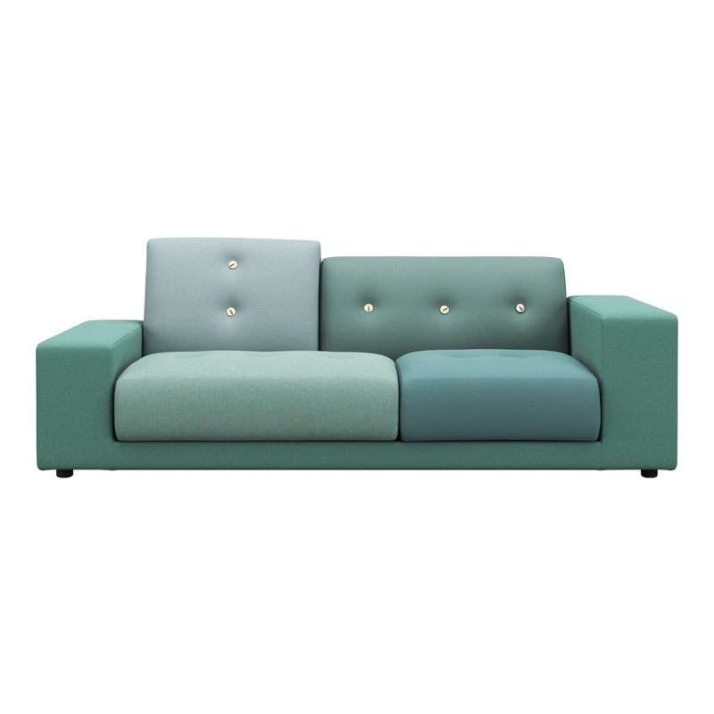 Polder Compact Sofa sofa Vitra low armrest left (sitting right) green 